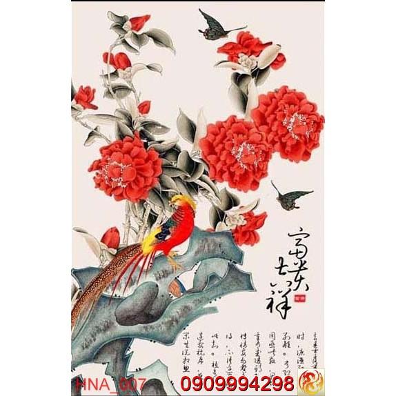 TRANH DÁN TƯỜNG 3D CHIM CÔNG