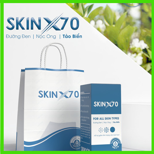 SERUM MỤN SKIN X70, GIẢM MỤN HIỆU QUẢ, GIÚP MỜ VẾT THÂM DO MỤN GÂY RA, SE KHÍT LỖ CHÂN LÔNG