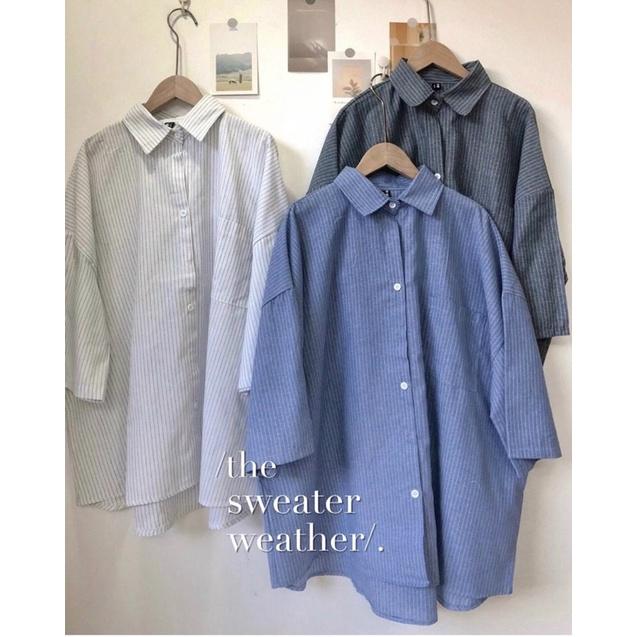 Sơ mi sọc Oversize