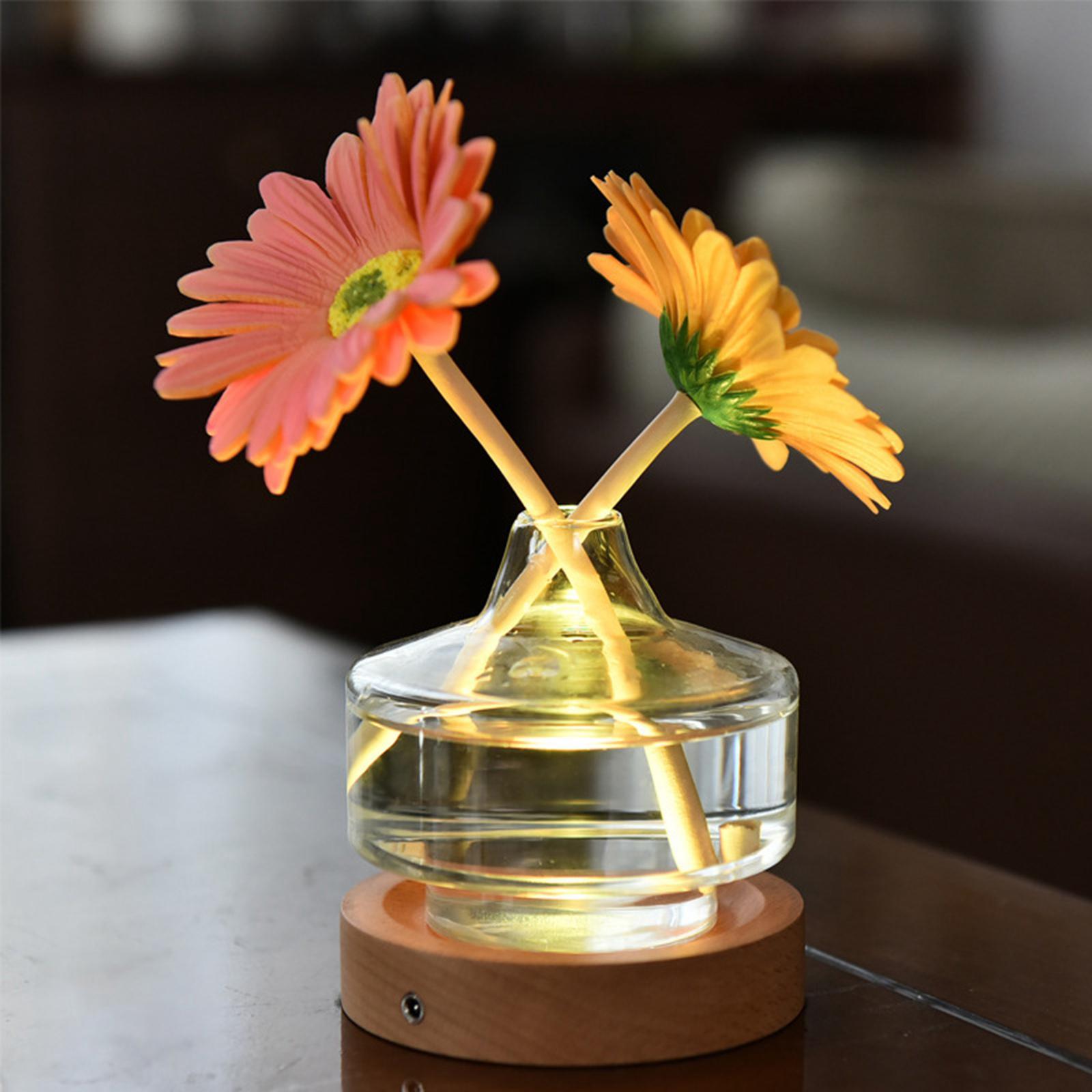 Modern Flower Vase Colorful Night Light for Living Room Home Decoration Bar