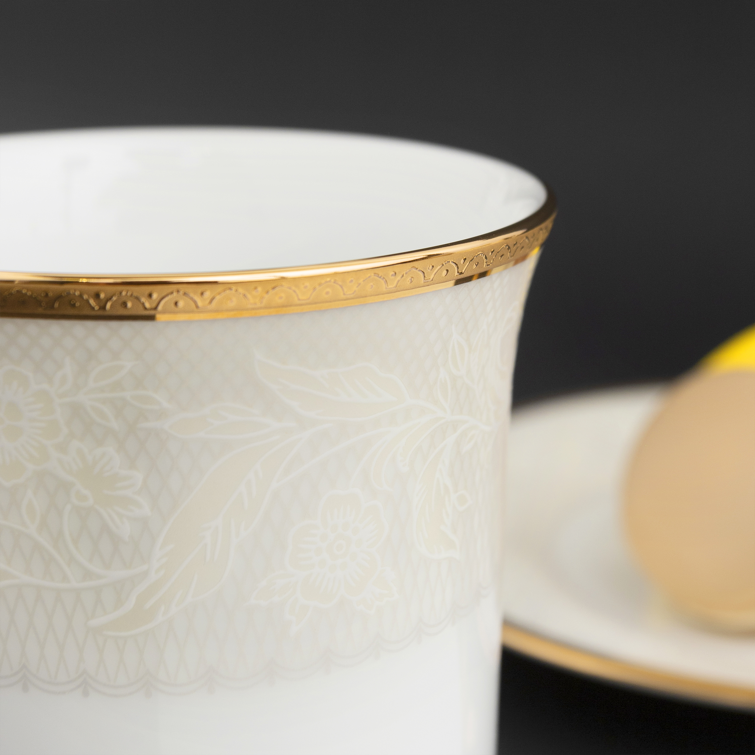 Cốc uống nước/ Cốc uống cà phê Noritake dòng Flanders Gold sứ cao cấp (1714 - 91332C)