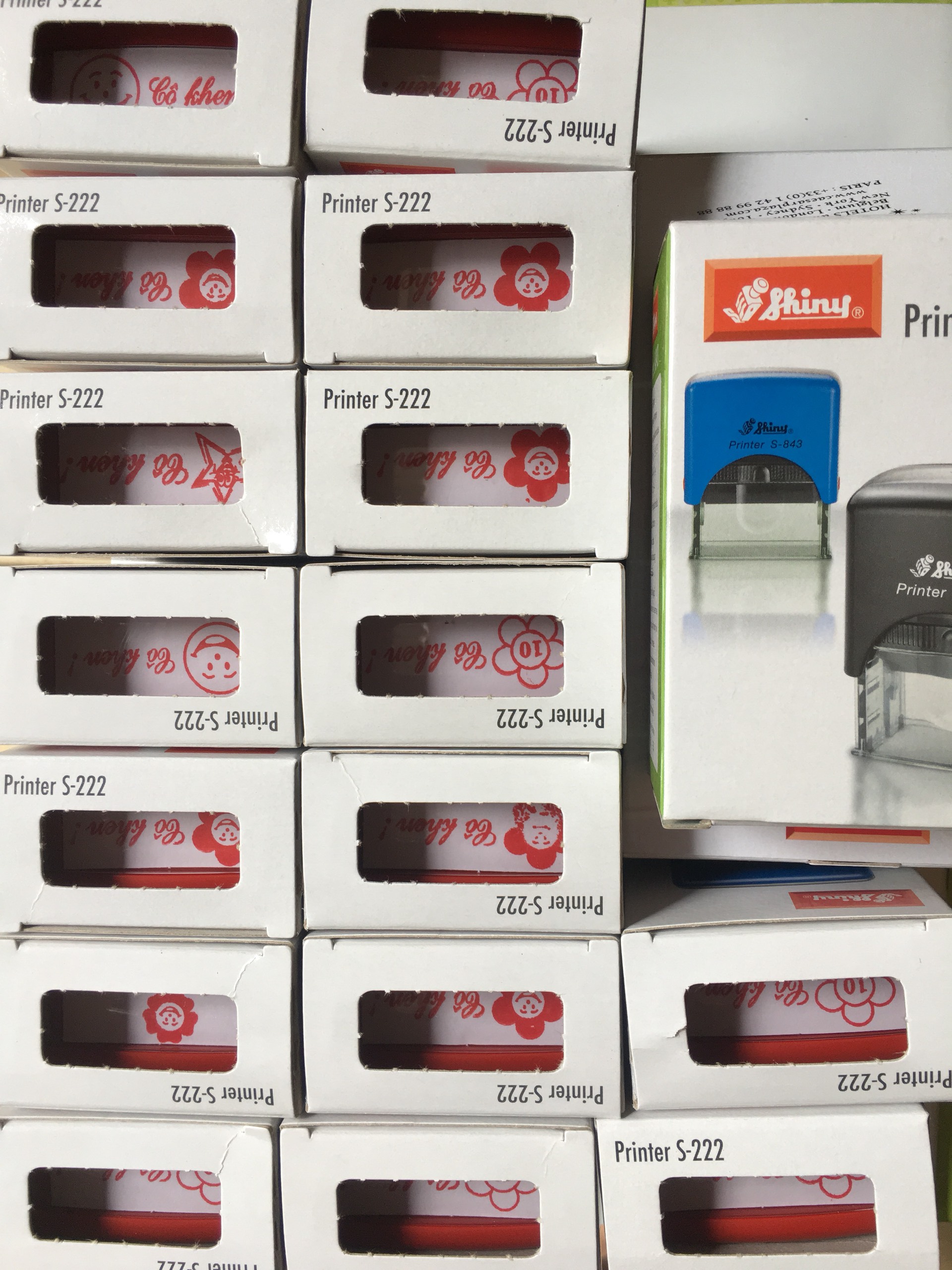 Dấu Liền Mực ĐÃ THU TIỀN, ĐÃ CHI TIỀN, NHẬP HÀNG, XUẤT KHO, HỦY, SAO Y, ...- Hiệu Shiny - S842