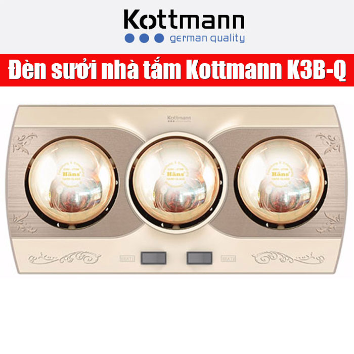 Đèn sưởi nhà tắm Kottmann K3B-Q Hàng chính hãng