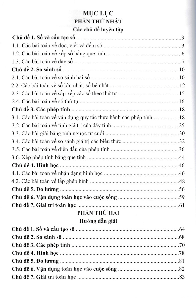 Toán Bồi Dưỡng Học Sinh Giỏi Lớp 1