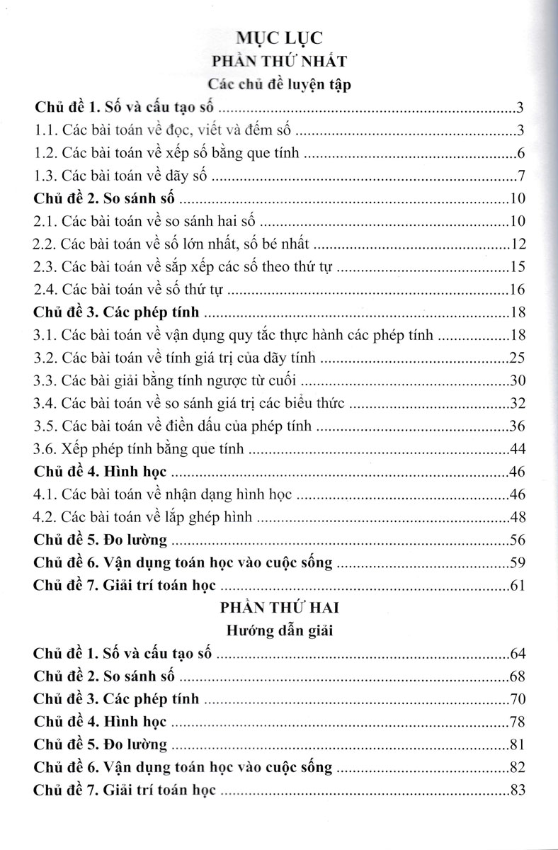 Toán Bồi Dưỡng Học Sinh Giỏi Lớp 1 (Biên Soạn Theo Chương Trình Giáo Dục Phổ Thông Mới - ND)