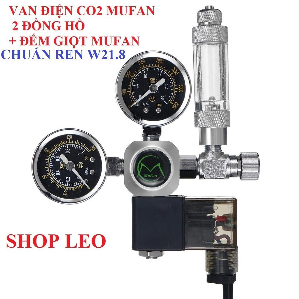 VAN ĐIỆN CO2 MUFAN CHUẨN REN G5/8 VÀ W21.8 - VAN ĐIỆN TINH CHỈNH CO2