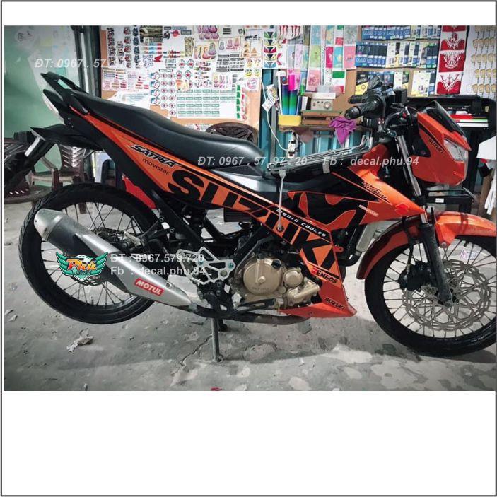 Tem Rời Satria Movistar Cam đen