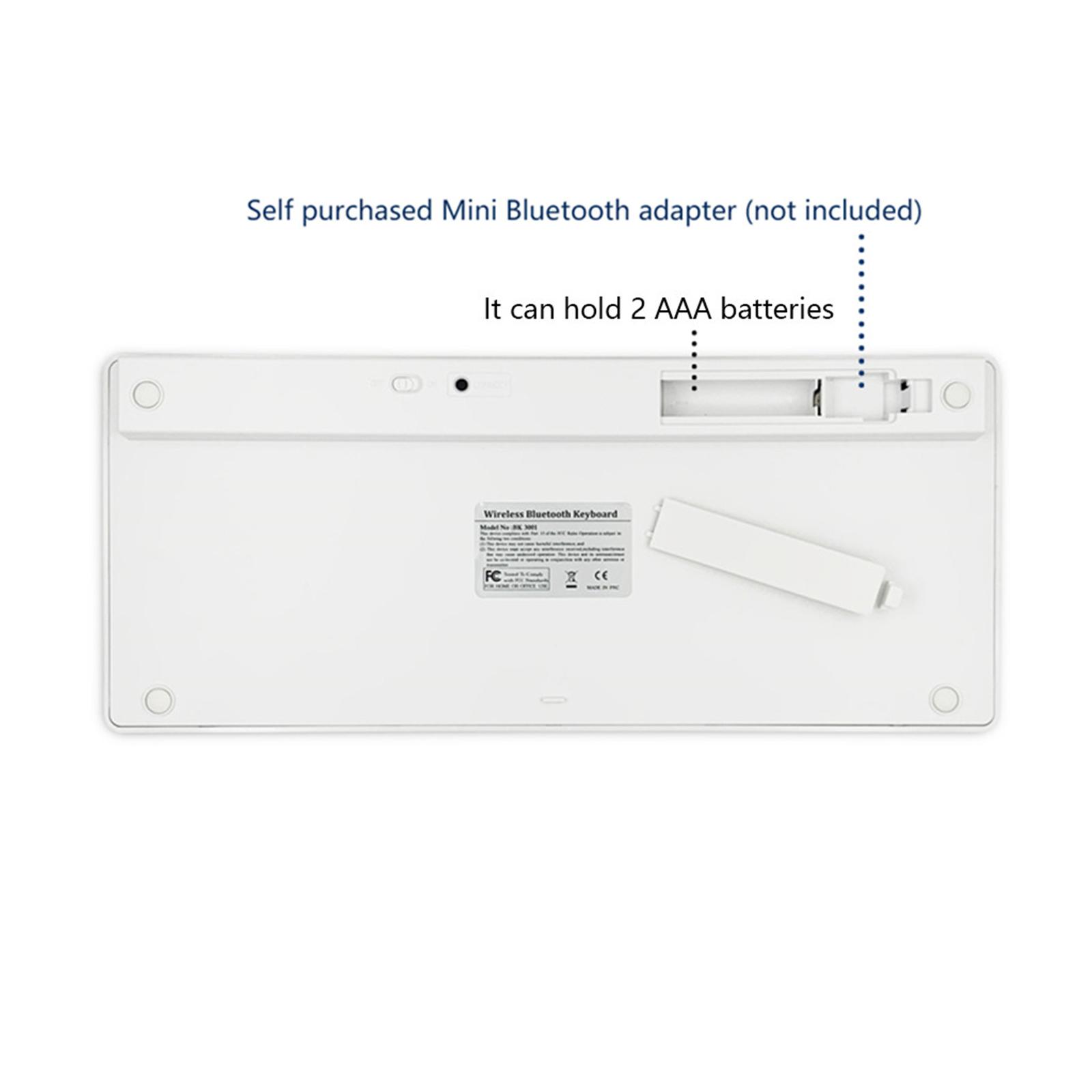 Ultra Thin Bluetooth Keyboard  Wireless 78 Keys Arabic Keyboard for IOS / Android / Windows 285x 120x18mm