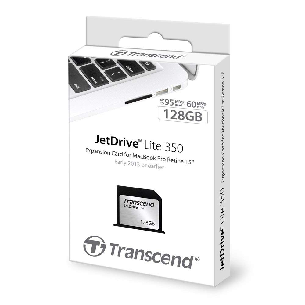 Thẻ nhớ Transcend JetDrive Lite 350 128GB for Mac Pro with Retina 15 - Hàng Chính Hãng