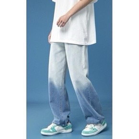 Quần jean nam baggy Wash 2 màu ống suông rộng dáng đứng vải jeans bò cao cấp hottrend 2022