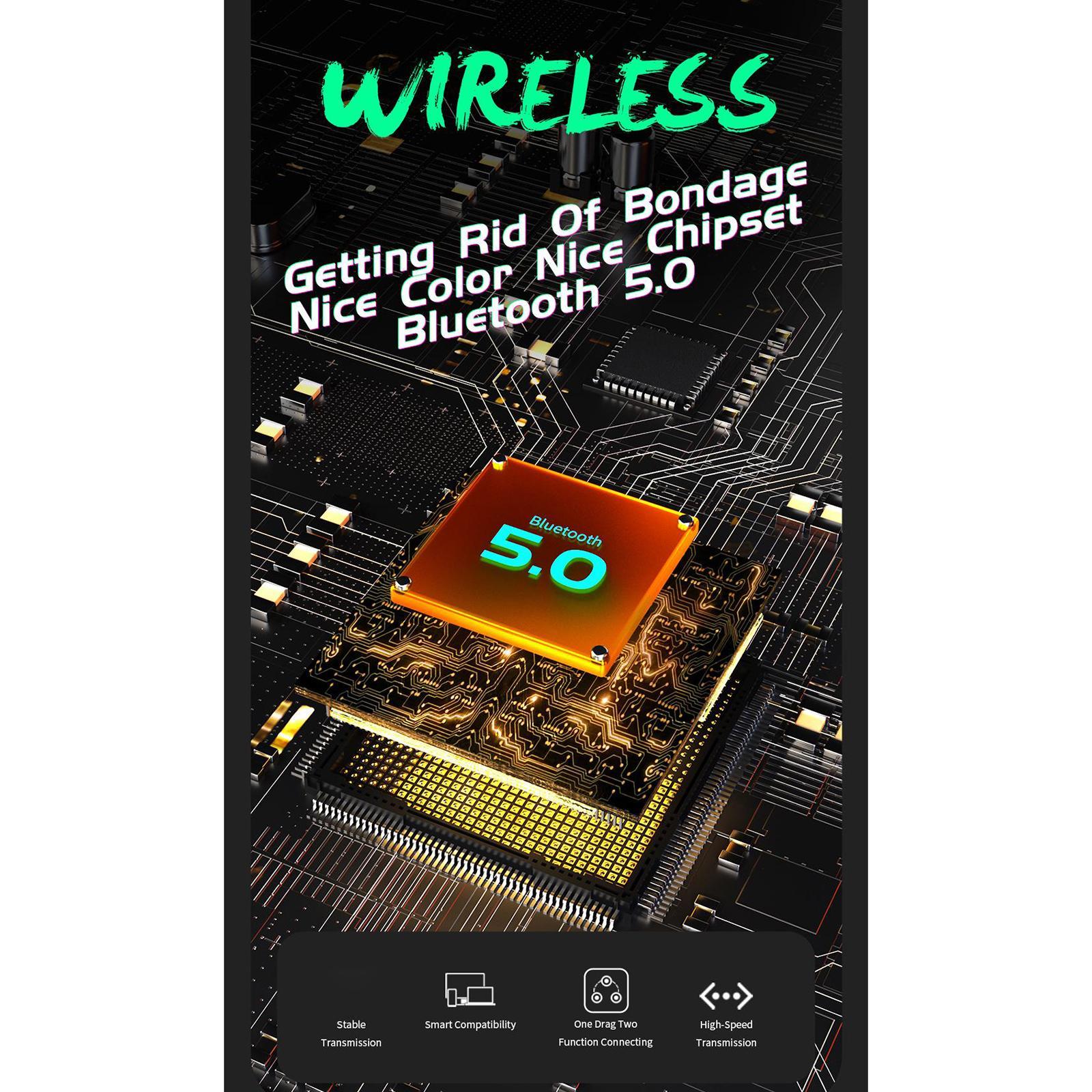 Bluetooth Headphones Over Ear Foldable Built-in Mic Soft Earmuffs