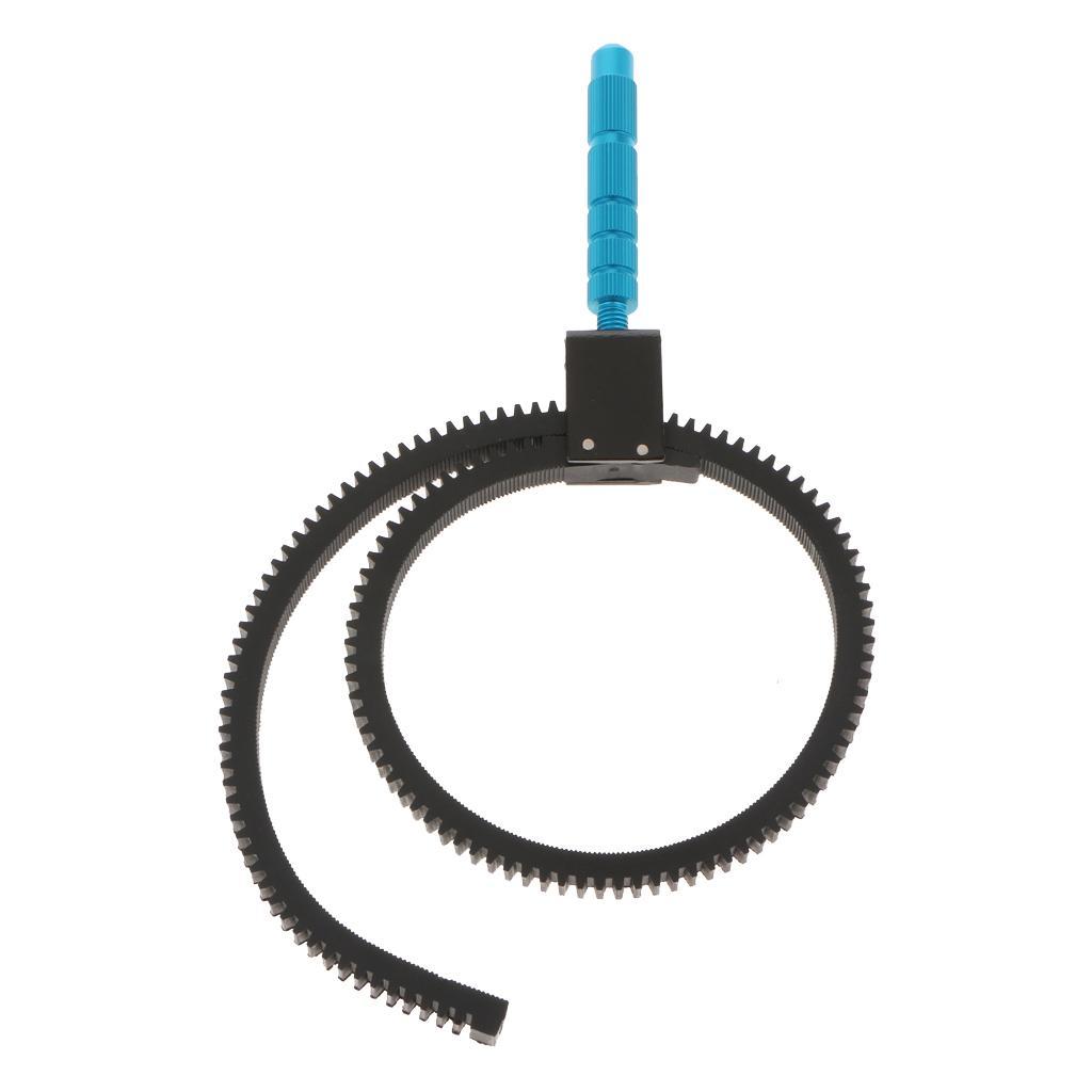 Adjustable Lens Follow Focus Gear Ring w/ Handle for DSLR Camera Camcorder