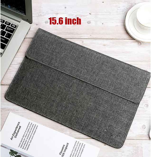 Túi Chống Sốc Cho Macbook 13 Inch, 14 Inch, 15 Inch, Bao Chống Sốc Chất Liệu Polyster, Chống Thấm Nước Nhiều Inch Để Chọn - 15.6 Inch, Màu Xám Đen, Hít