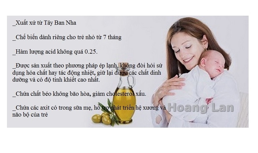 Dầu Olive em bé Extra Virgin PONS 250ml - Tây Ban Nha