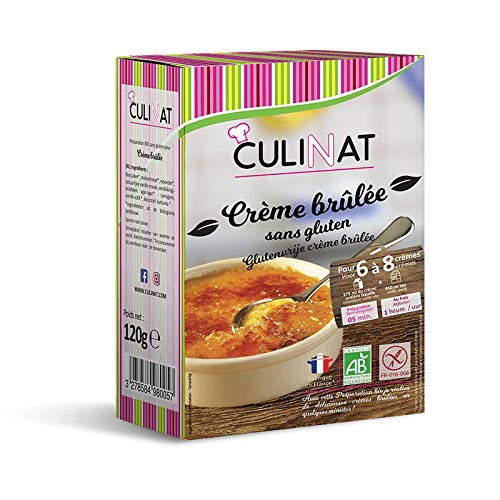 Bột làm món kem cháy brulee hương vani không gluten hữu cơ Culinat 120g