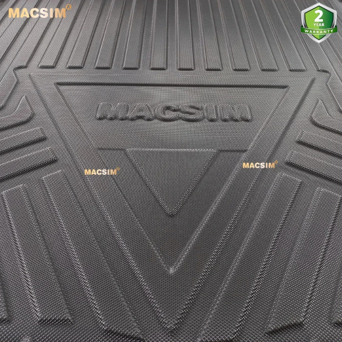Thảm lót cốp xe ô tô (qd) Lexus IS 2013-2021 chất liệu TPV thương hiệu Macsim màu đen