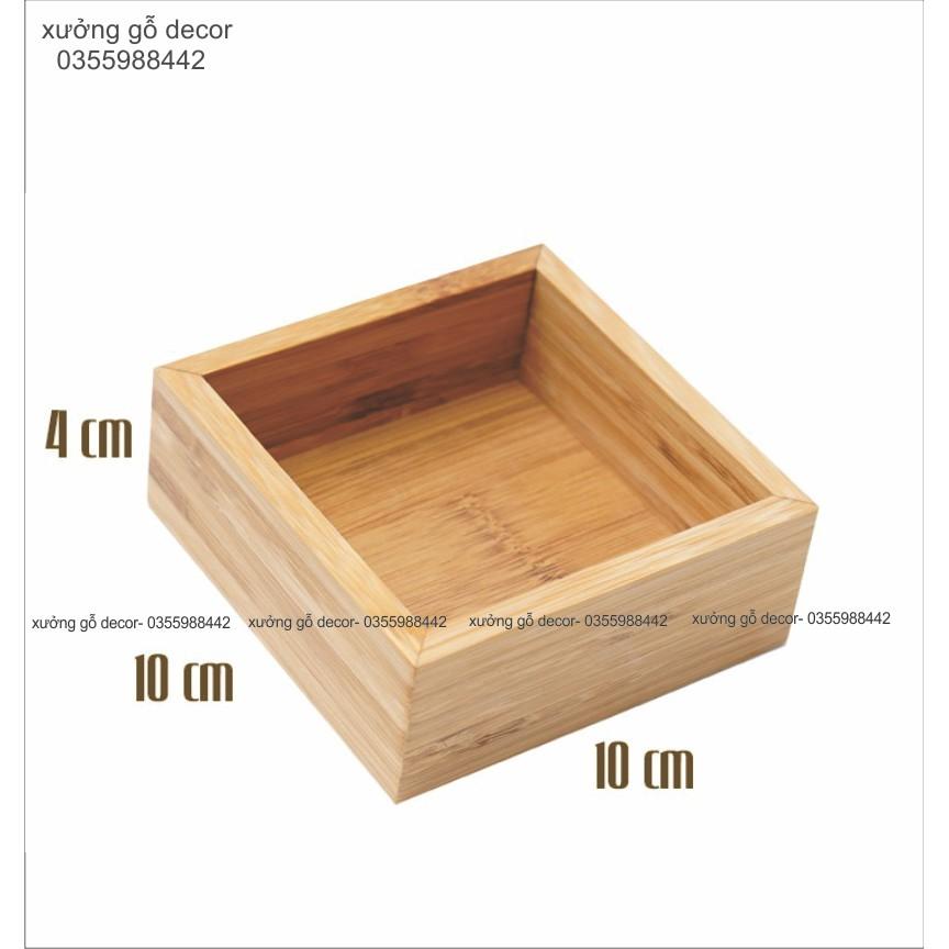 Khay Gỗ Đựng Đồ Đa Năng, Khay Gỗ Chia Ngăn Đựng Đồ- Wooden Tray