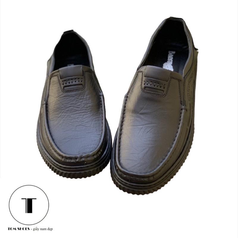 Giầy lười nam da bò mềm Tomshoes, cam kết da thật 100%