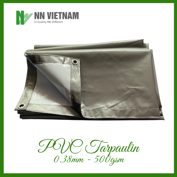Bạt nhựa PVC che nắng mưa, may viền khuy sẵn tiện dụng. Nhiều kích thước lựa chọn