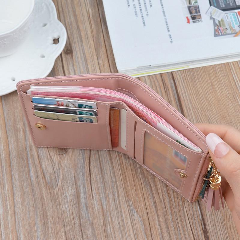 Ví Bóp Nữ Mini Hàn Quốc Da Mềm Phối Màu Đẹp VN07