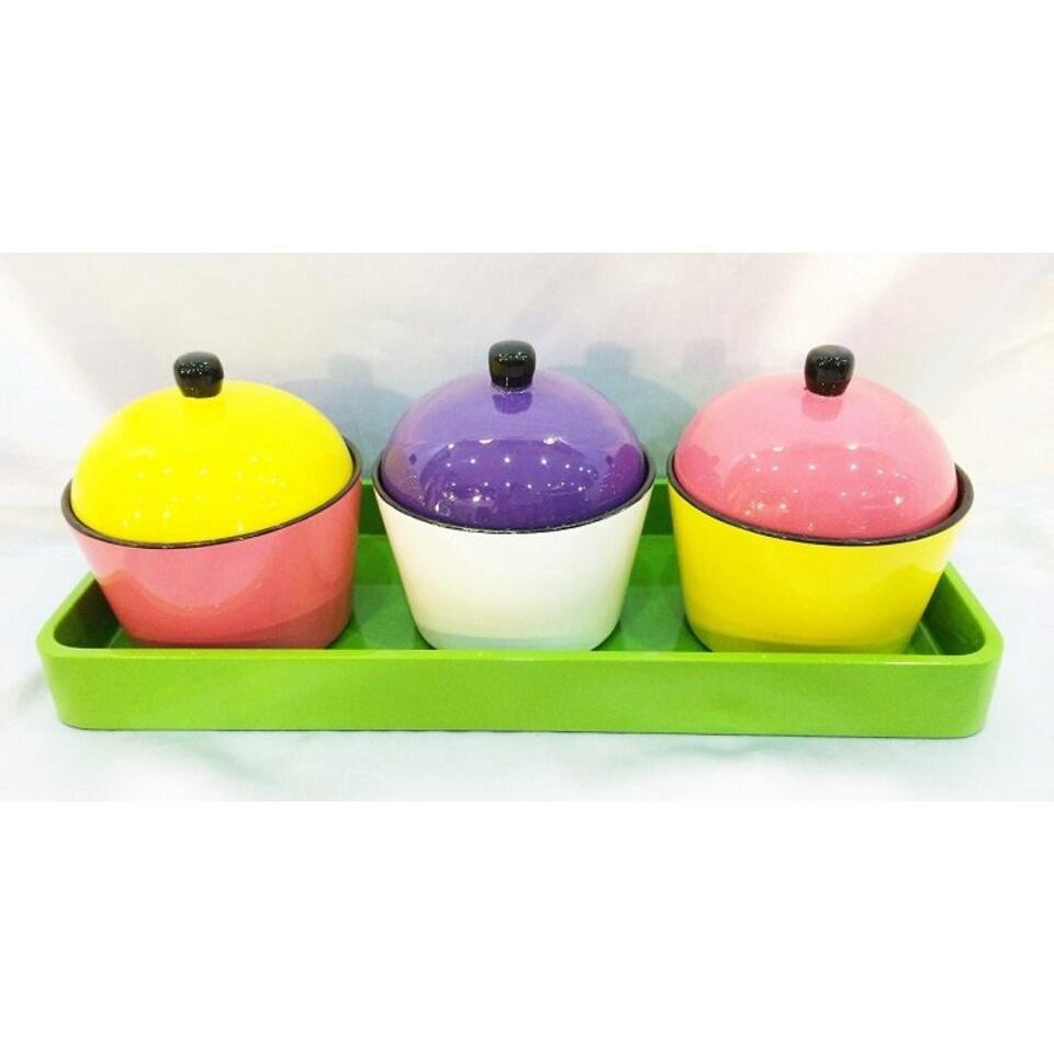 Hủ Trà cupcake Sơn Mài Cao Cấp Thanh Bình Lê đựng bánh kẹo, mứt, vật dụng nhỏ, trang trí bàn kệ, nhà cửa, văn phòng