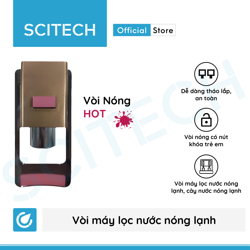 Vòi nóng lạnh dùng trong máy lọc nước nóng lạnh, cây nước nóng lạnh - Hàng chính hãng