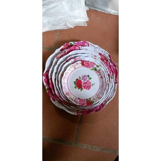 Đĩa Hoa Nhựa Siêu Xinh bày bánh kẹo đồ ăn