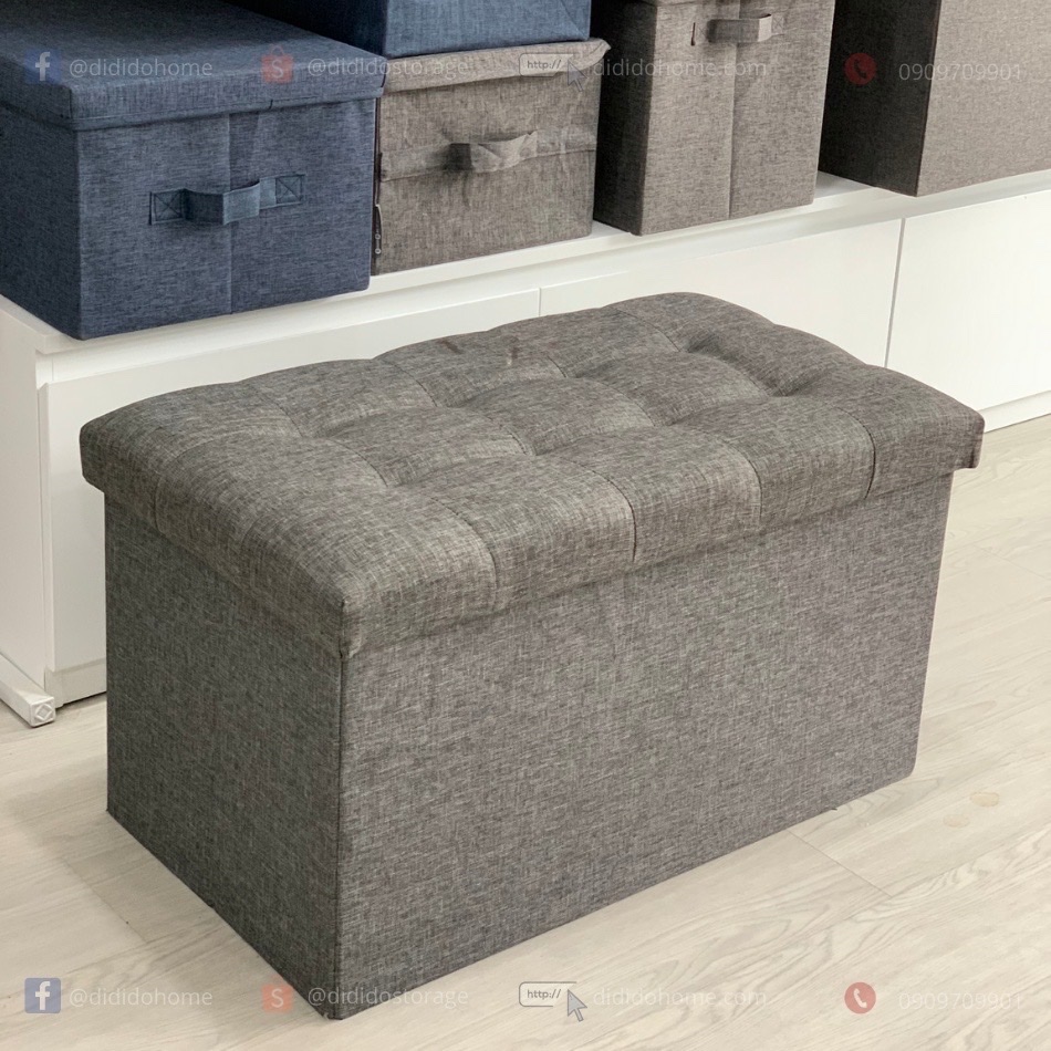 [HÀNG VN] Ghế Dài Sofa kiêm hộp đựng đồ [2 in 1] chất vải oxford 600D cao cấp size lớn XL [68x36xcao40cm