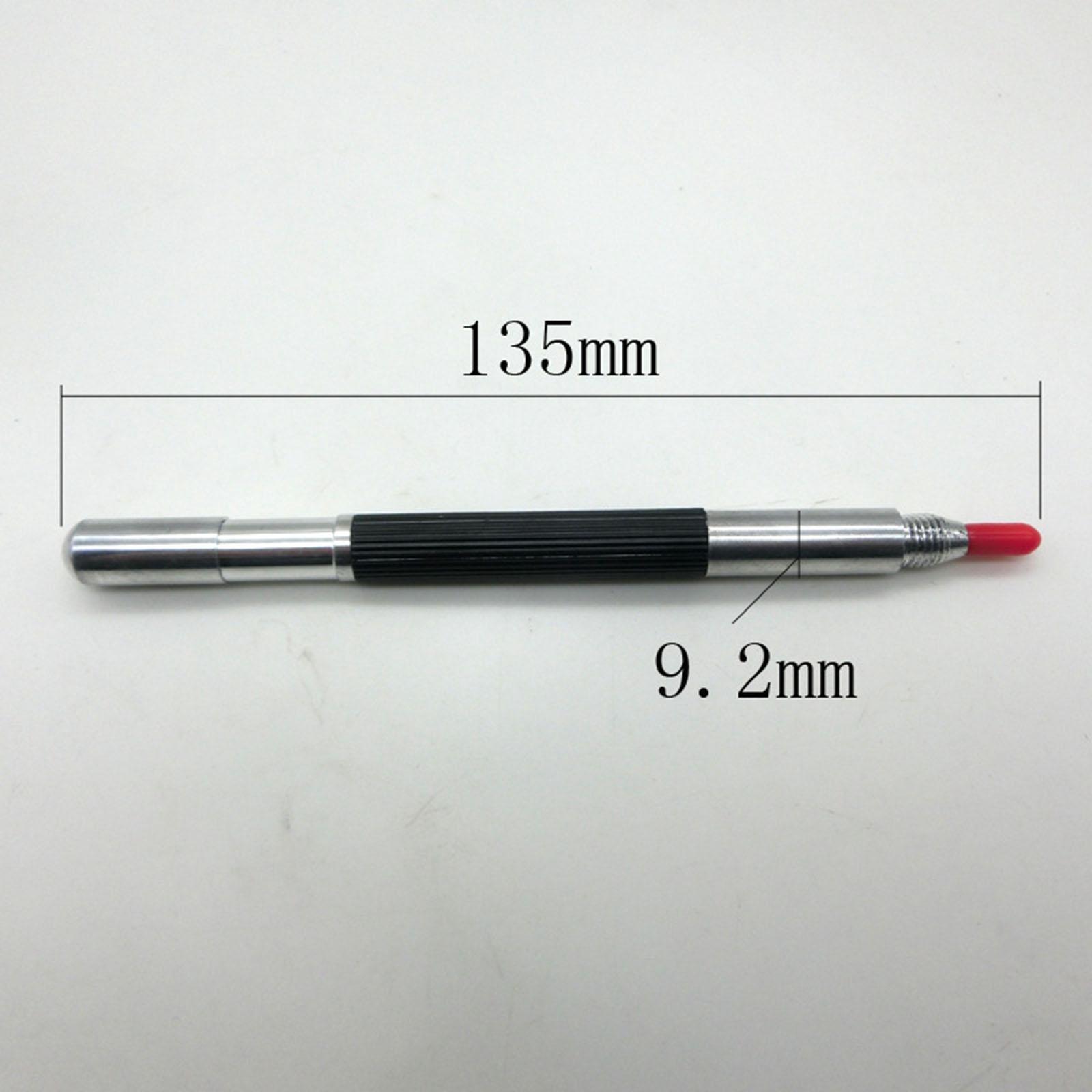 4 Pieces Portable Hardness Engraving Pen Double Head Glass Marker Multifunctional Tungsten Carbide Tip Scriber Pens for Wood Metal Glass