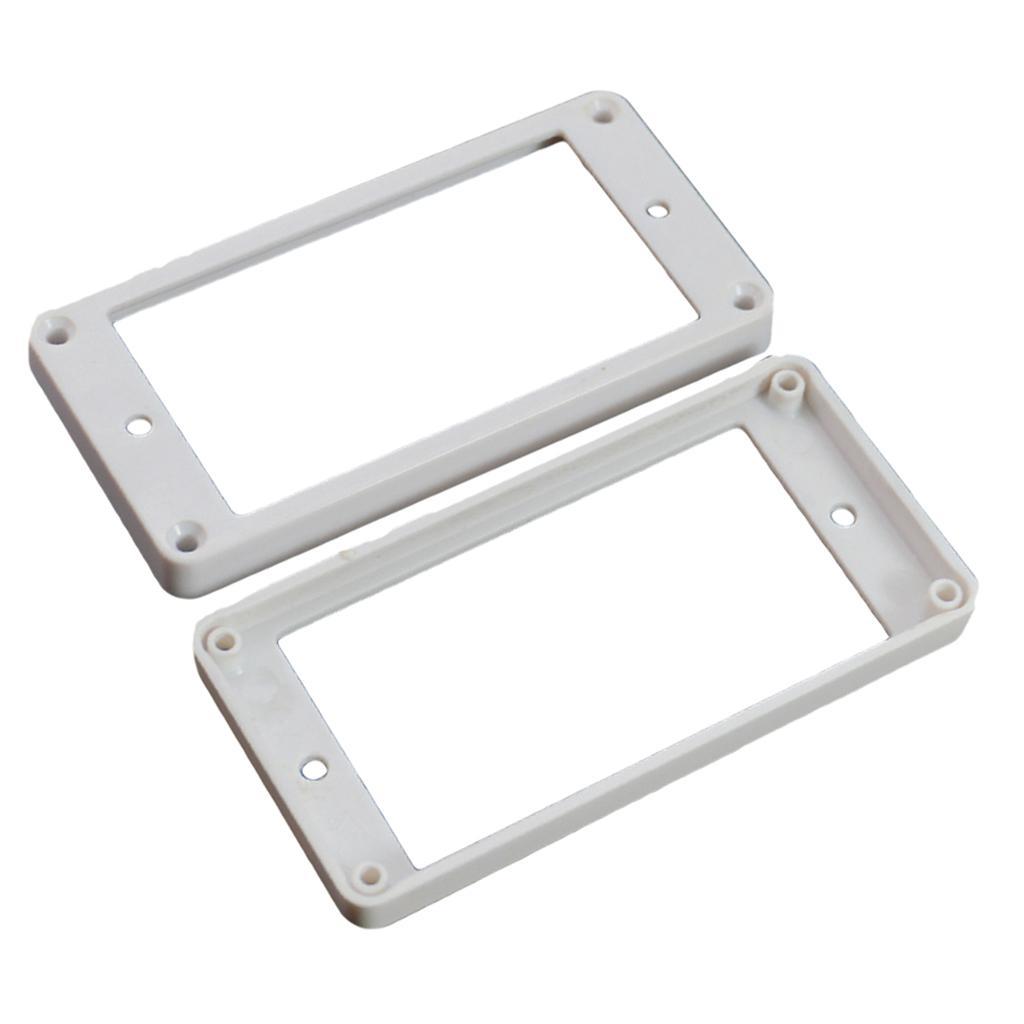 2X 2pcs White Humbucker Pickup Mounting Rings for Neck&Bridge Pickups