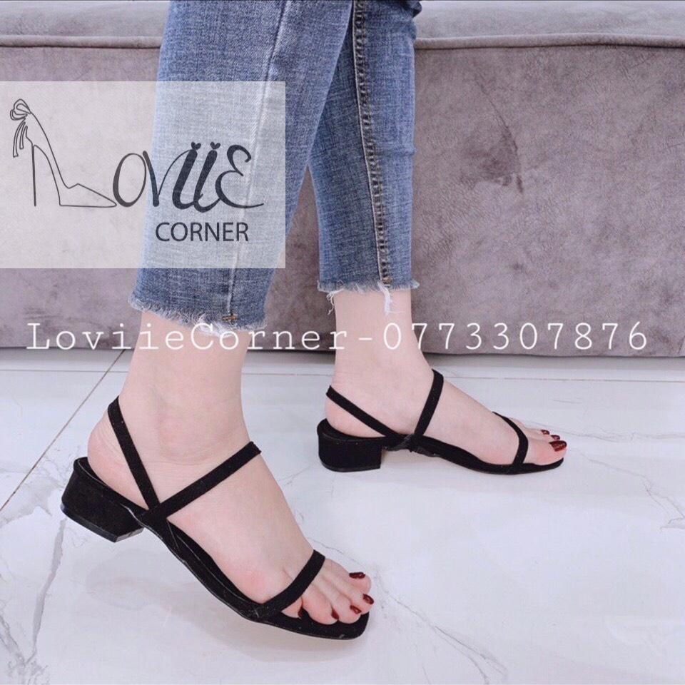 SANDAL CAO GÓT LOVIIECORNER - SANDAL NỮ QUAI MẢNH - GIÀY QUAI NGANG NỮ - SANDAL HỌC SINH - S210302