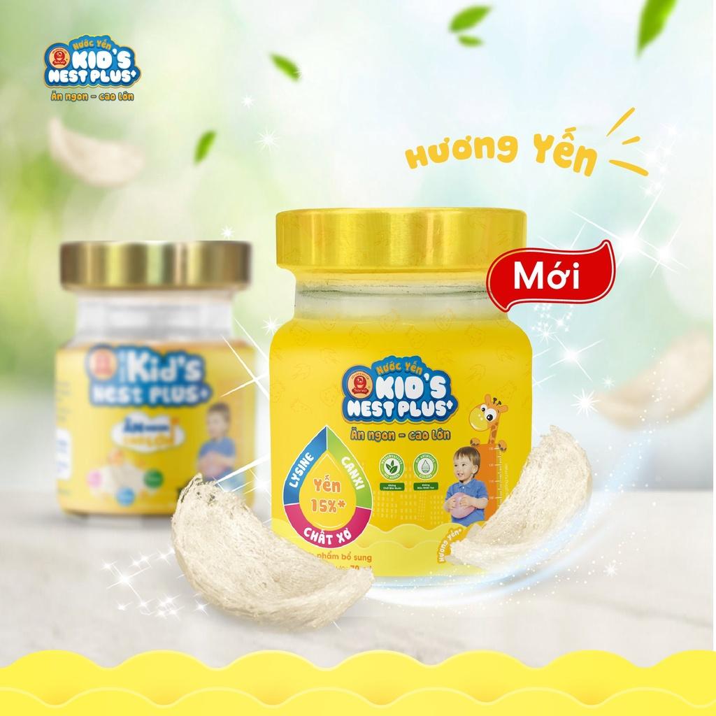 Hộp 6 hũ Nước Yến Sào Cho Trẻ Em Kid's Nest Plus+ Ăn Ngon Cao Lớn (6 hũ x 70ml)