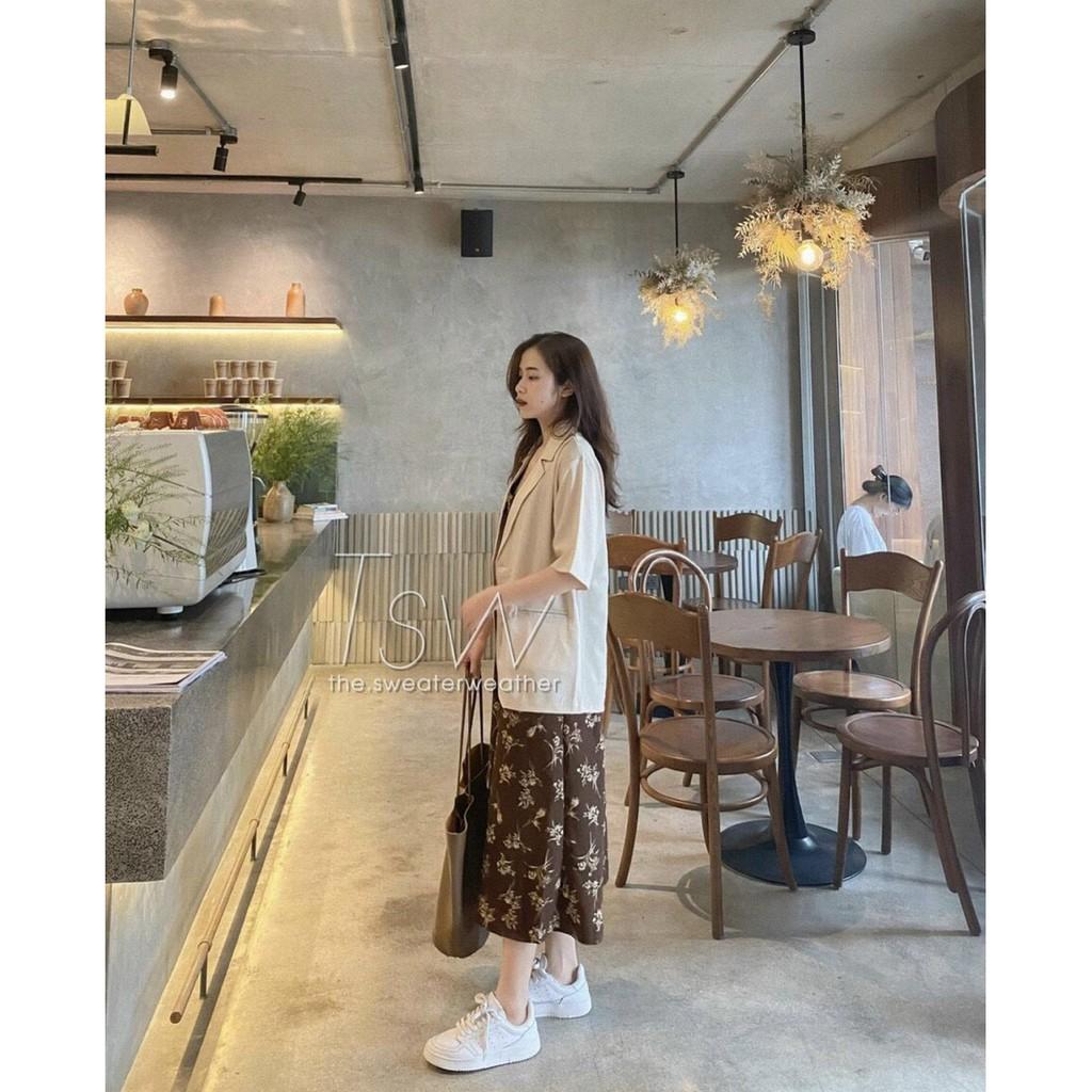 Set Đồ Nữ Đầm Nữ Hai Dây Phối Áo Blazer Thiết Kế Đơn Giản Màu Cơ Bản Siêu Xinh Phù Hợp Đi Chơi.