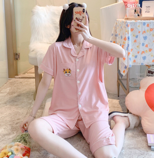 Đồ Bộ Pijama bầu và sau sinh  Chất Liệu Thun Lụa Mặc Nhà Mùa Hè cực mát