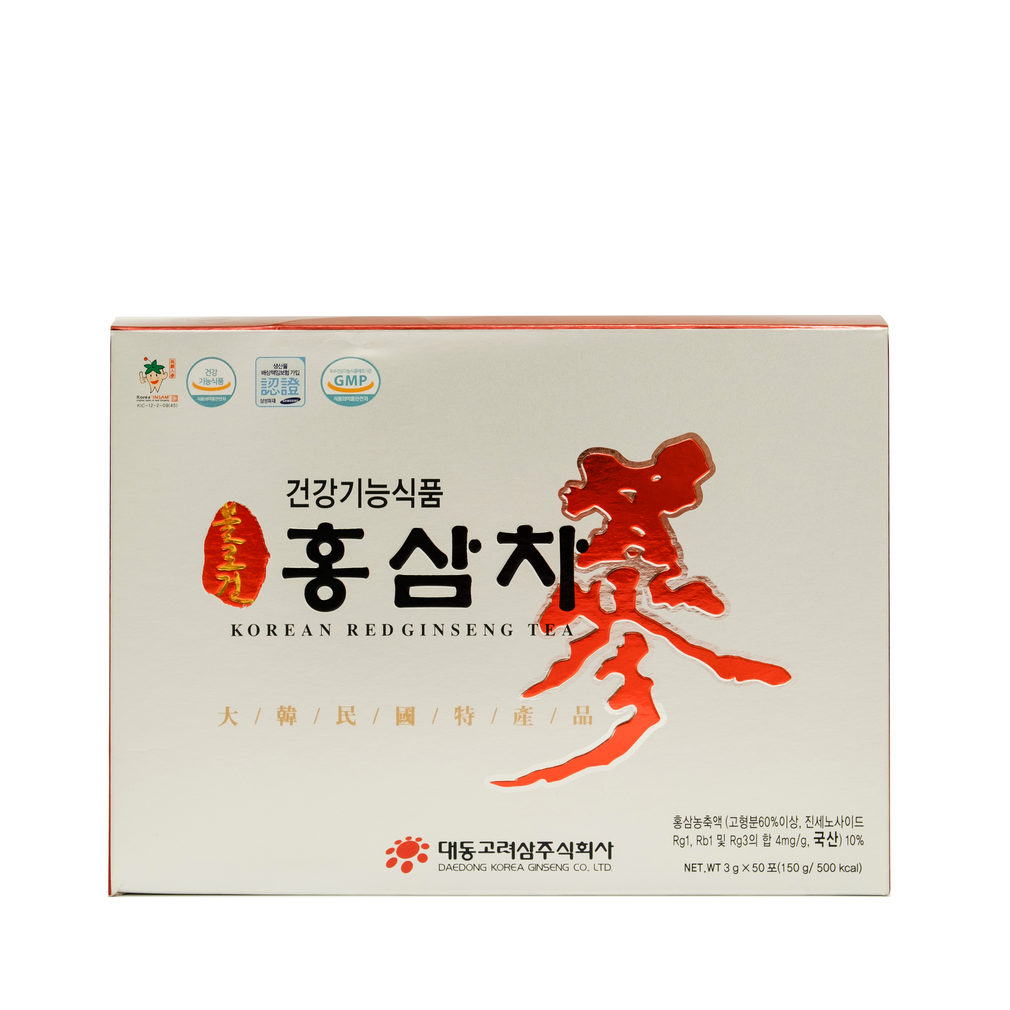 Chiết xuất trà hồng sâm Hàn Quốc Daedong Korea Ginseng 50 gói - Giúp giảm mệt mỏi, tỉnh táo tinh thần và giải nhiệt ngày nắng nóng