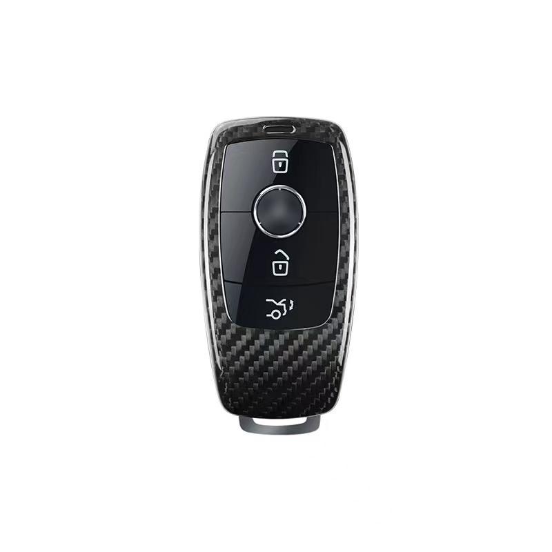 Ốp Chìa Khóa cho Mercedes Benz Carbon 100% Newstyle Màu Đen + Đỏ