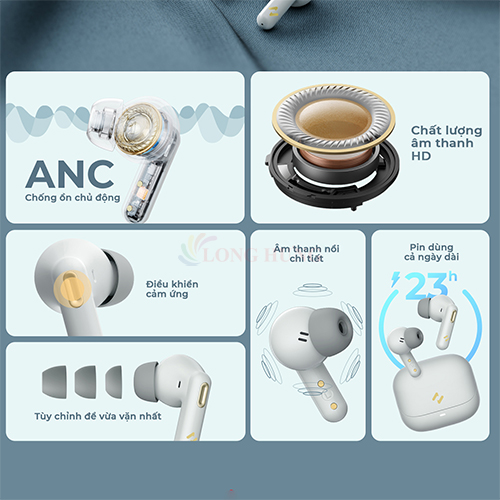 Tai nghe Bluetooth True Wireless Havit TW906 Pro - Hàng chính hãng