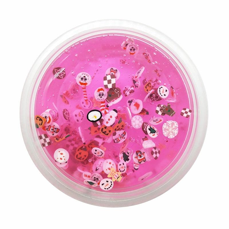 Lốc 12 hộp Slime Đồ chơi slam charm hoa quả vỏ sò kim tuyến