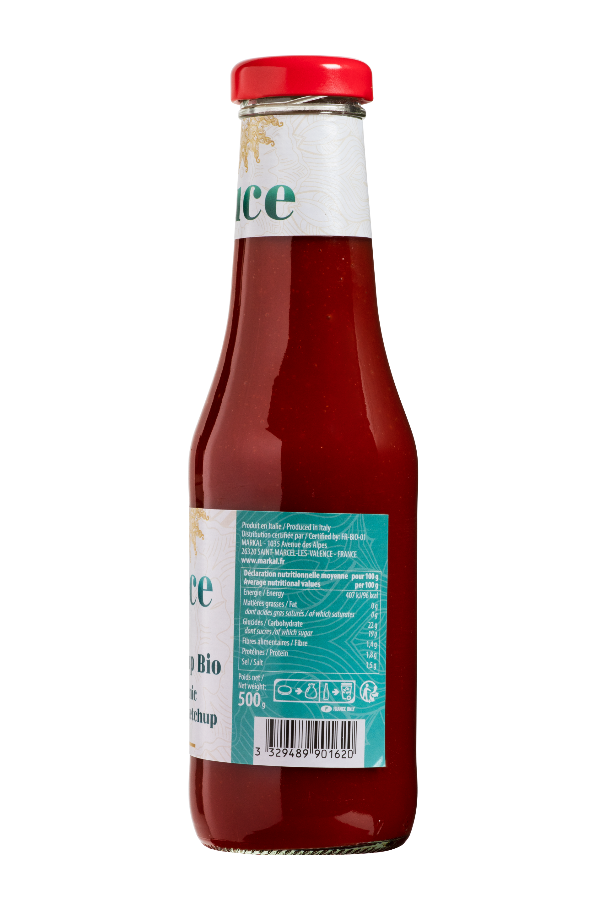 Sốt tương cà ketchup hữu cơ 500gr - Luce