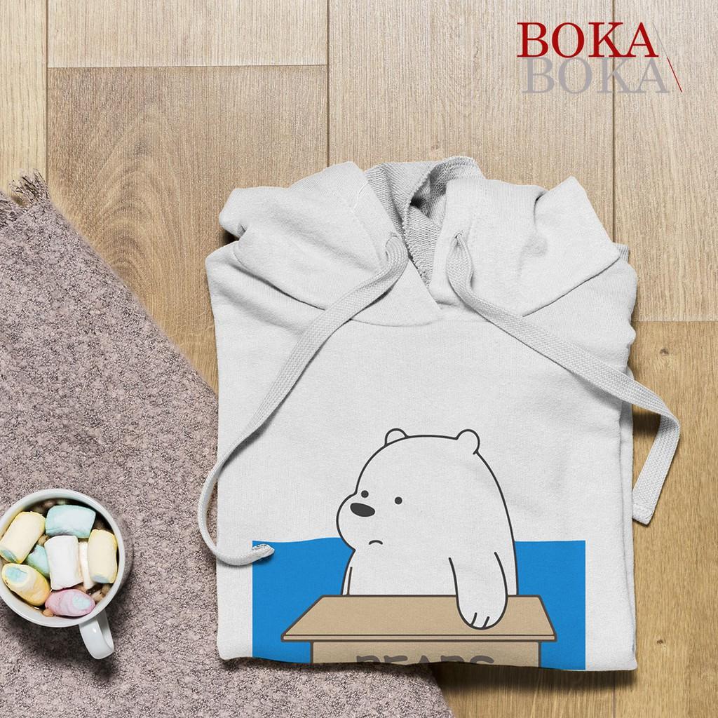 Áo Hoodie Nỉ In Hình We Bare Bears (3 Chú Gấu) Unisex Nam và Nữ