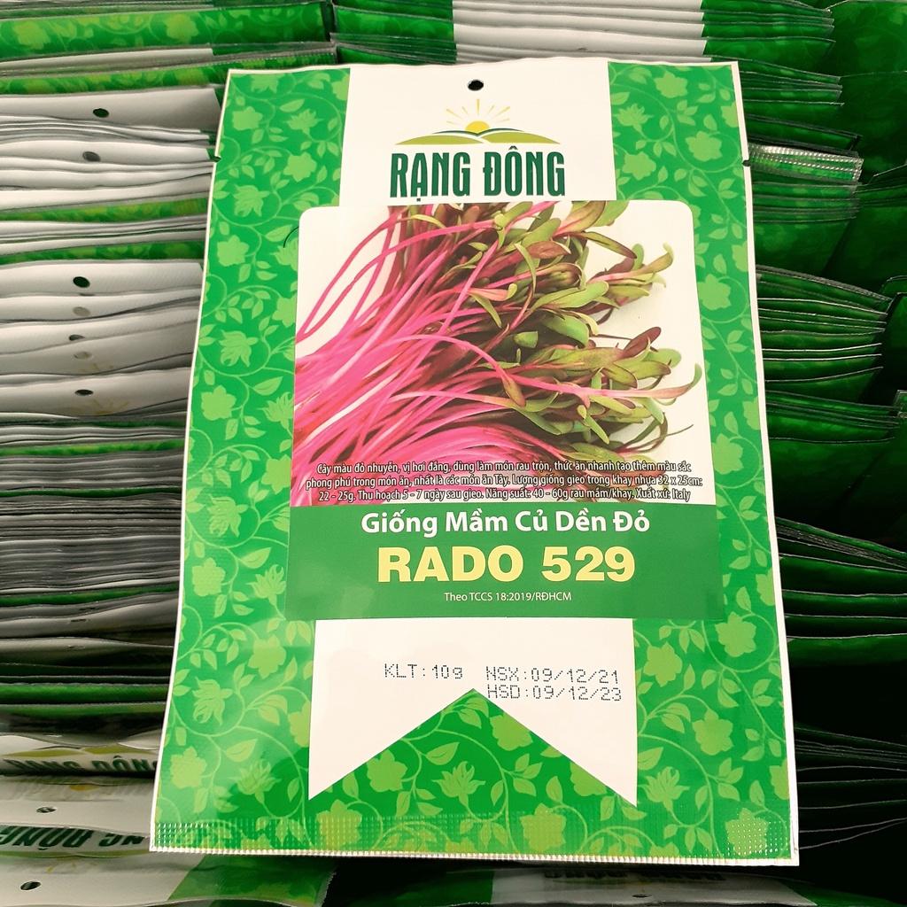 Hạt giống rau mầm củ dền đỏ gói 10gr