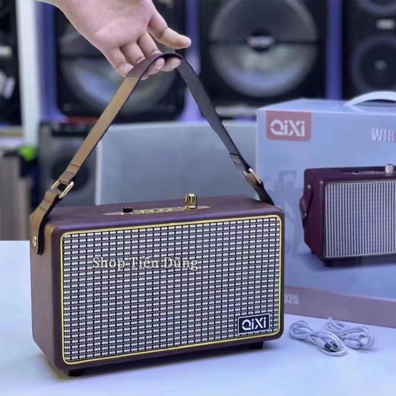 Loa bluetooth Qixi SK-2025 kiểu dáng cổ điển sang trọng - Loa Không Dây SK2025 Hỗ Trợ V5.0, USB, Thẻ Nhớ TF, Cổng AUX.