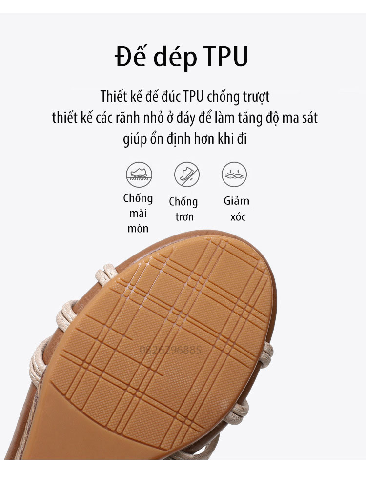 Giày quai ngang nữ giày sandals nữ dép quai hậu nữ cao 5 cm - 1418-390