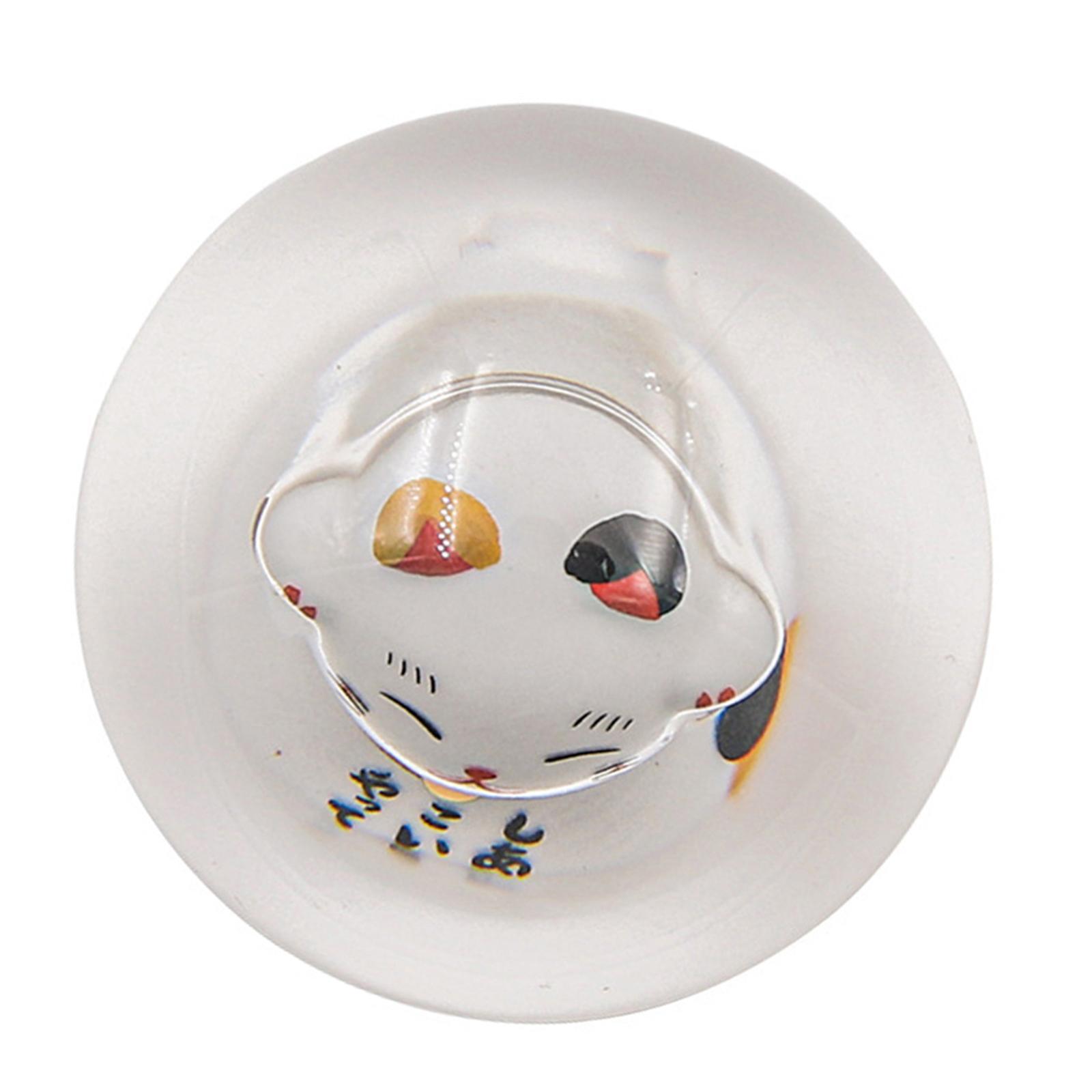 Cute Fortune Lucky Cat 70MM Round Ball Gear  Knob with Adapters JDM M10X1.25