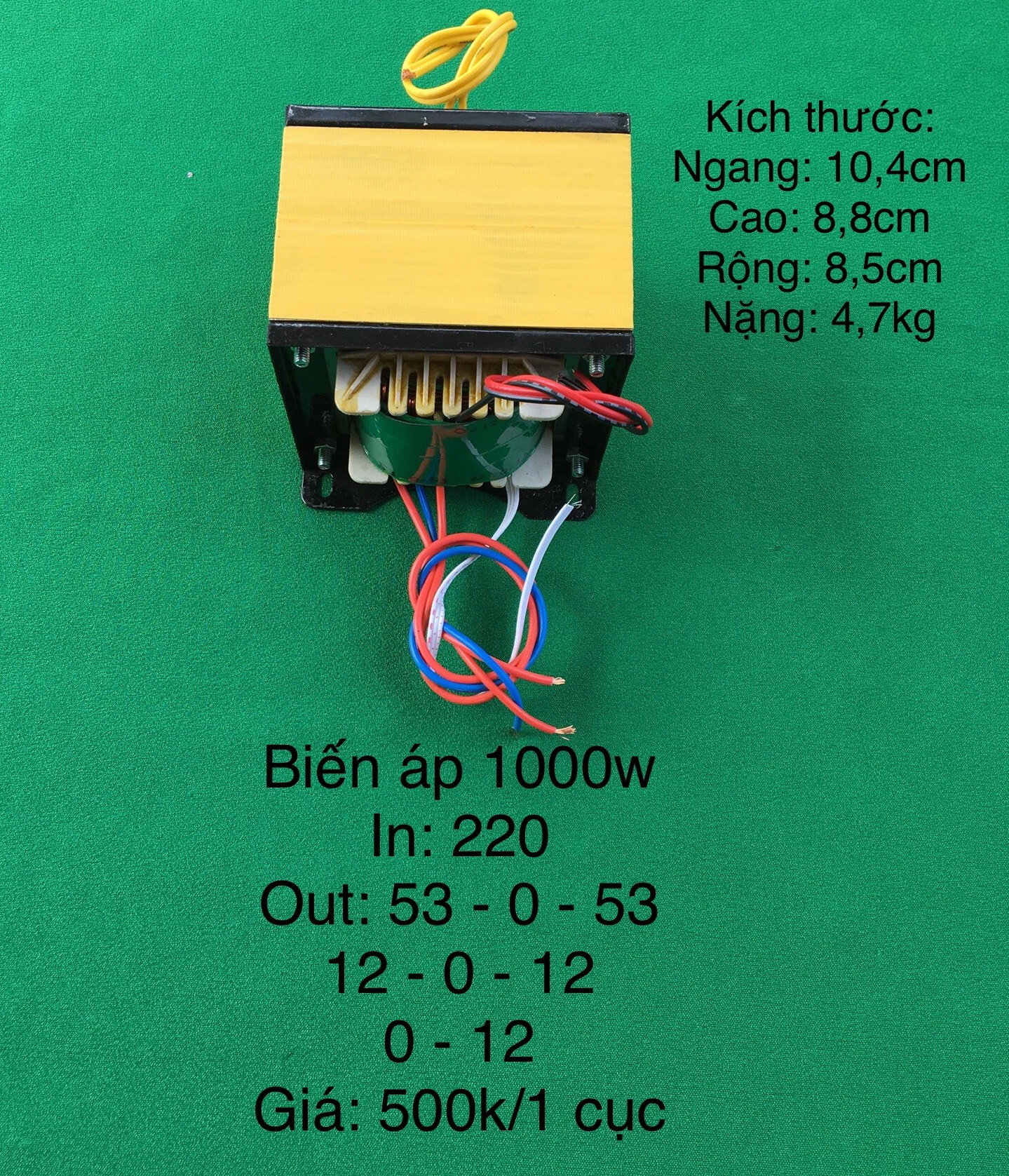 Biến áp 1000w