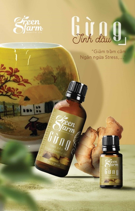 Tinh dầu gừng Greenfarm 100ml
