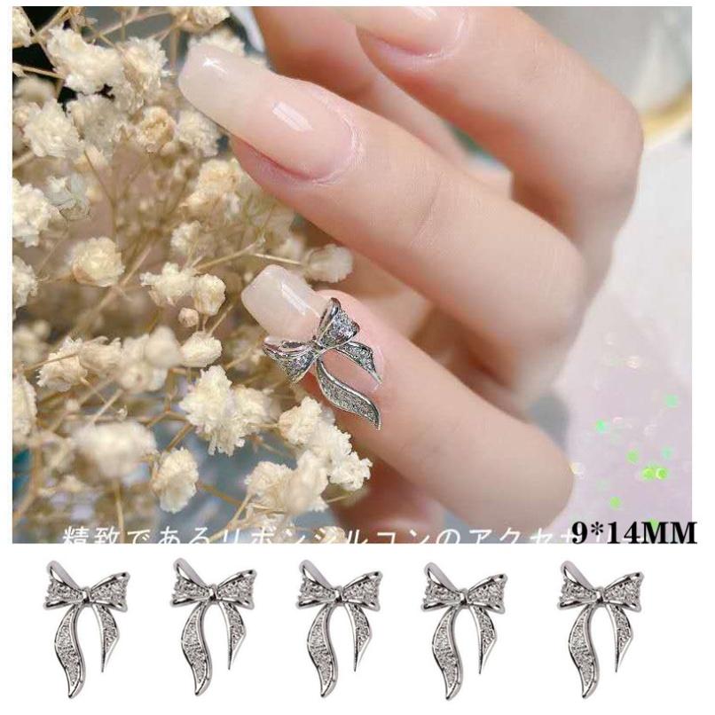 mã charm nơ trang trí nail đồng giá 4k
