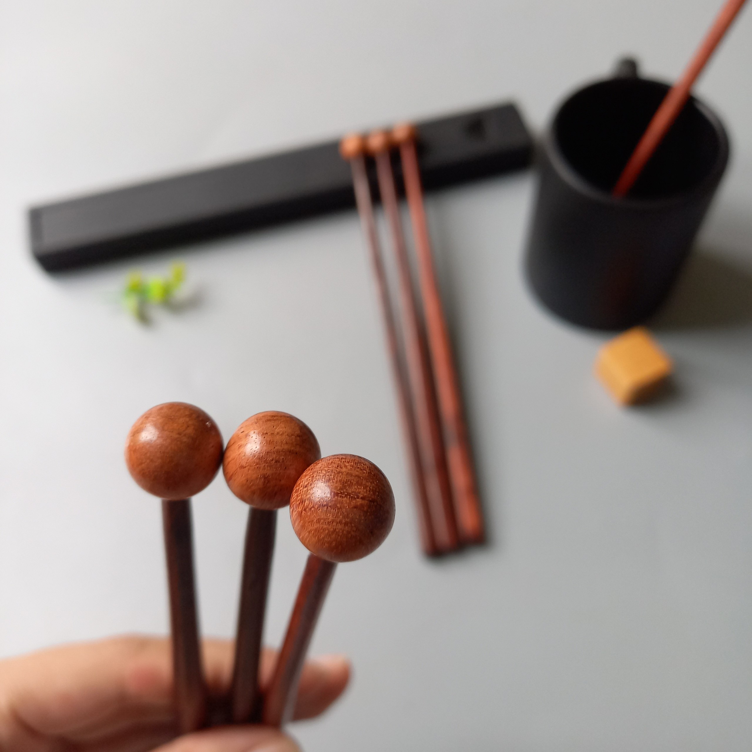 Que Gỗ Khuấy Cà Phê, Đồ Uống Nóng Lạnh, 20cm