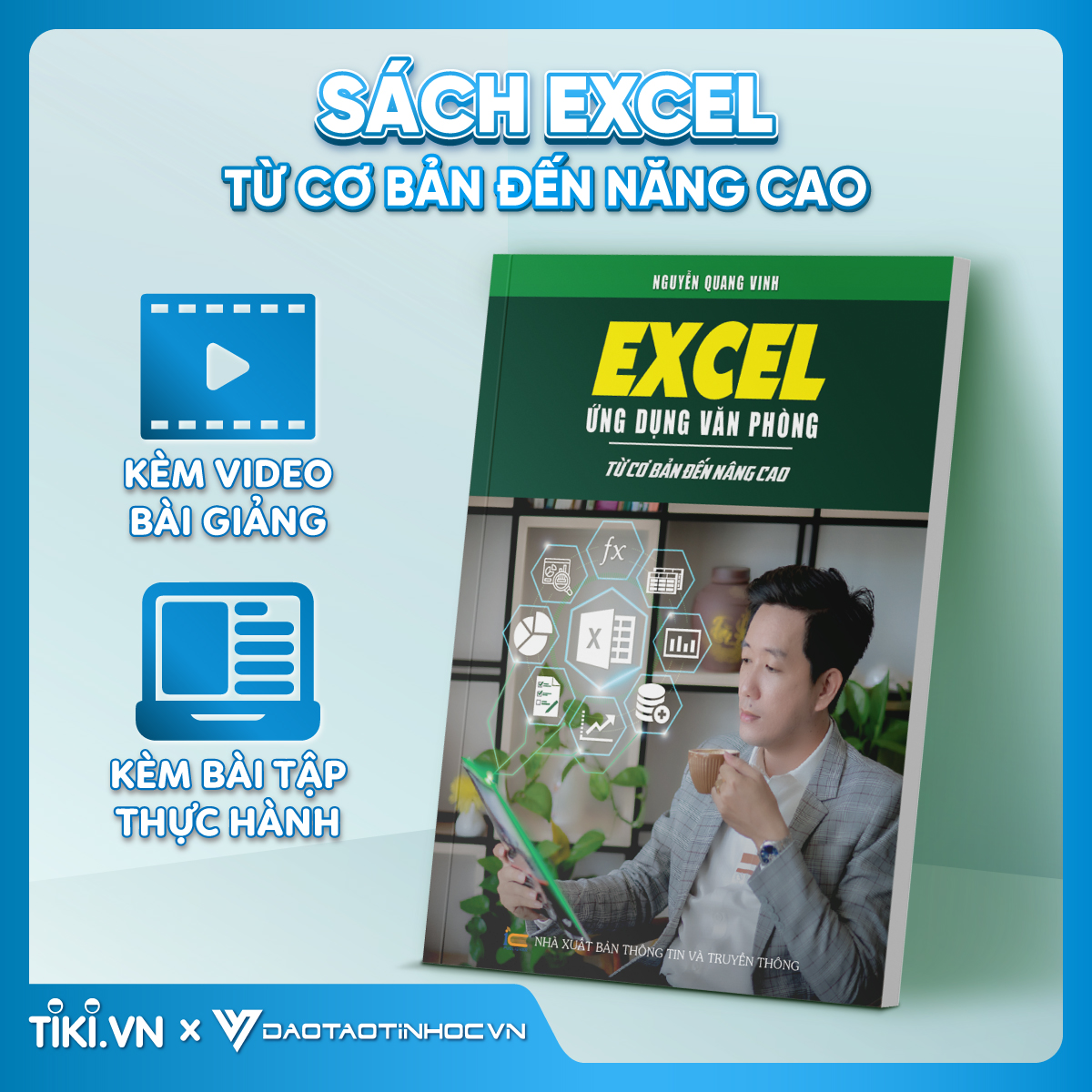 Combo 6 sách Word - Excel - Powerpoint - Google Sheet - 150 TT - 90 Hàm Excel ĐÀO TẠO TIN HỌC Ứng Dụng Văn Phòng Thông Dụng Tặng sách Power Query