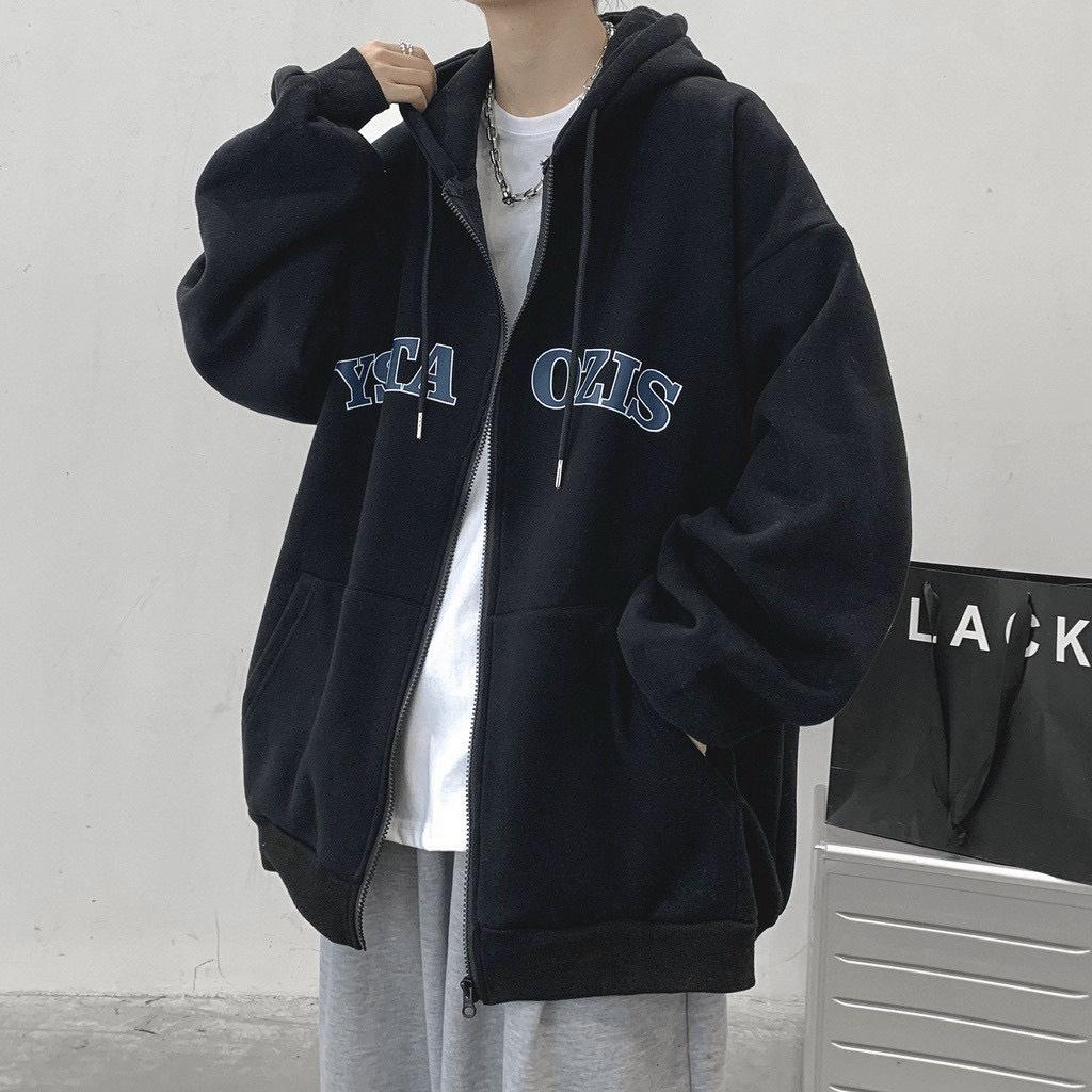 Áo khoác nỉ dây kéo form to y hình siêu hot thời trang Hàn Quốc - Phong Cách Hip Hop THỜI TRANG NAM 1986